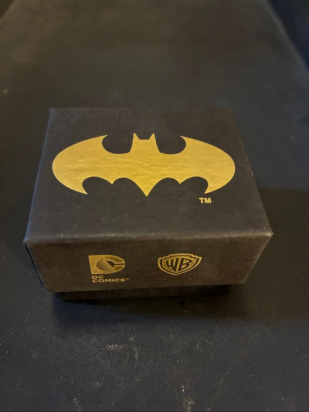 Batman Logo Stainless Steel Cufflinks - Black